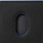 JUUN.J Leather Magnetic MA-1 Pocket Wallet – Blue