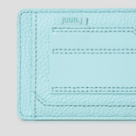 JUUN.J Leather Magnetic MA-1 Pocket Wallet – Sky Blue