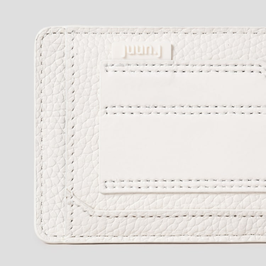 JUUN.J Leather Magnetic MA-1 Pocket Wallet – Ivory