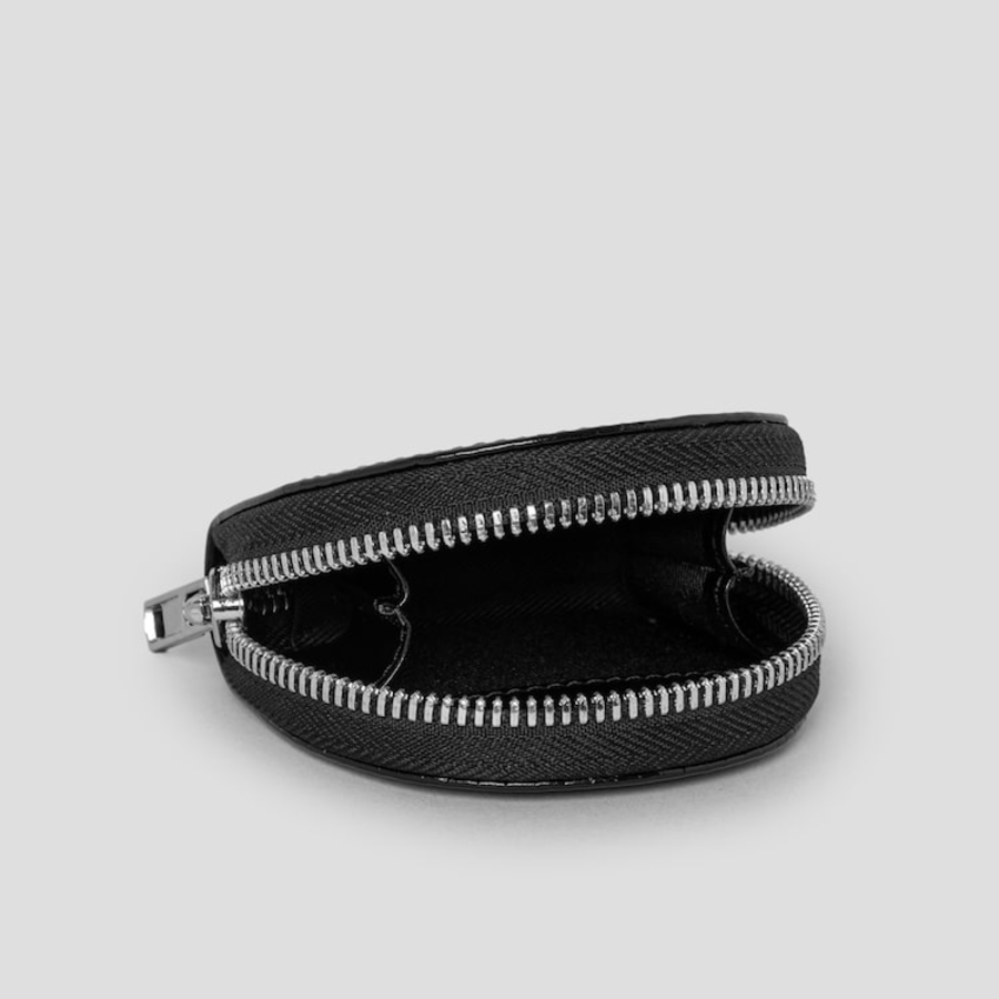 JUUN.J [Seongsu Edition] Unisex Half-Moon Nylon Mini Wallet – Black