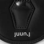 JUUN.J [Seongsu Edition] Unisex Half-Moon Nylon Mini Wallet – Black