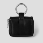 JUUN.J [Seongsu Edition] Women’s Square Nylon Mini Wallet – Black