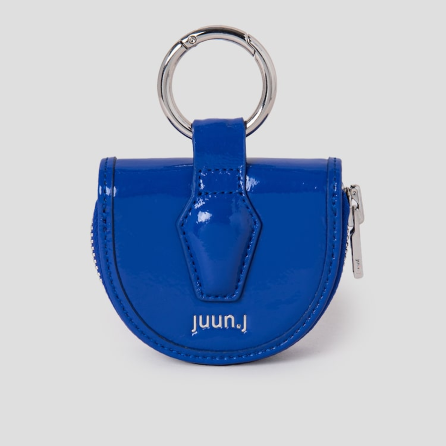 JUUN.J [Seongsu Edition] Women’s Half-Moon Leather Mini Wallet – Blue