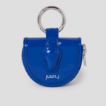 JUUN.J [Seongsu Edition] Women’s Half-Moon Leather Mini Wallet – Blue