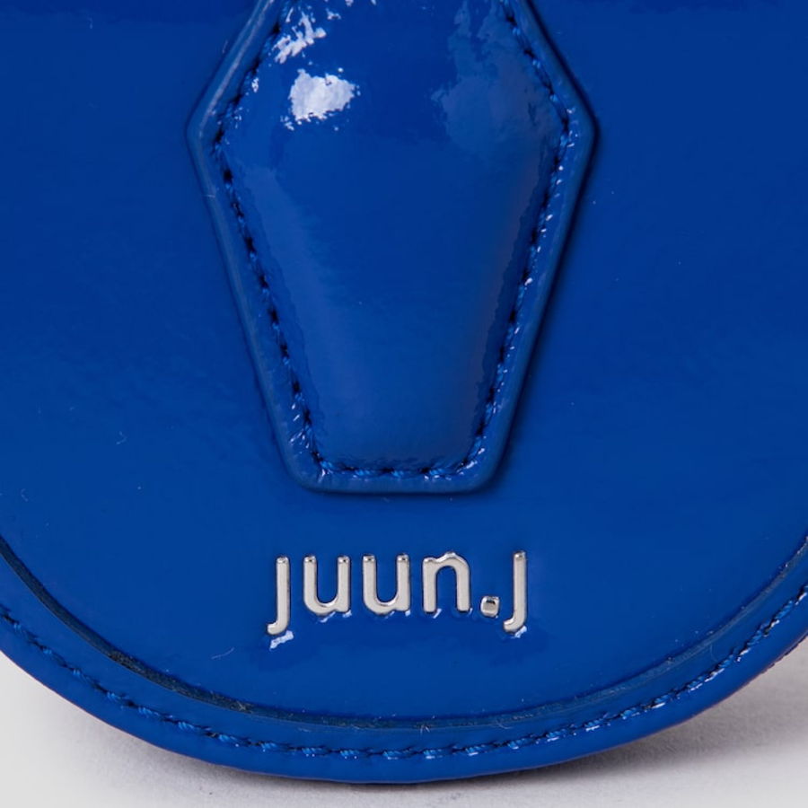 JUUN.J [Seongsu Edition] Women’s Half-Moon Leather Mini Wallet – Blue