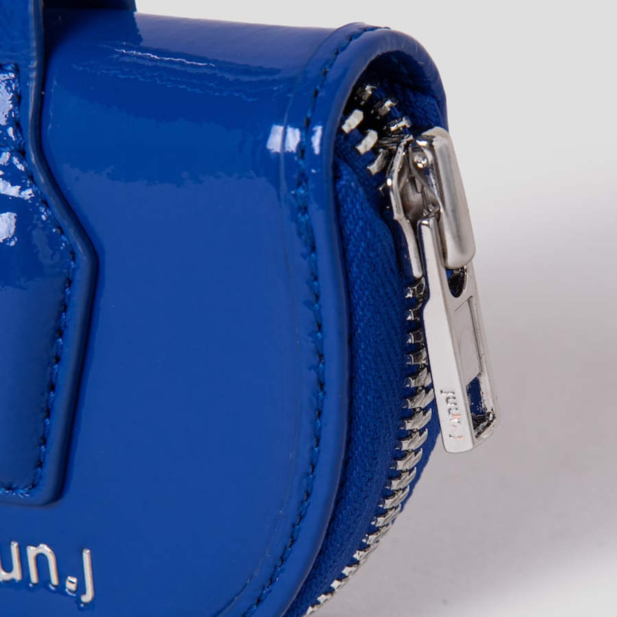 JUUN.J [Seongsu Edition] Women’s Half-Moon Leather Mini Wallet – Blue