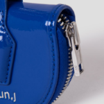 JUUN.J [Seongsu Edition] Women’s Half-Moon Leather Mini Wallet – Blue