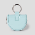 JUUN.J [Seongsu Edition] Women’s Half-Moon Leather Mini Wallet – Sky Blue