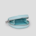 JUUN.J [Seongsu Edition] Women’s Half-Moon Leather Mini Wallet – Sky Blue