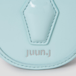 JUUN.J [Seongsu Edition] Women’s Half-Moon Leather Mini Wallet – Sky Blue
