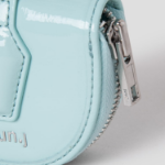 JUUN.J [Seongsu Edition] Women’s Half-Moon Leather Mini Wallet – Sky Blue