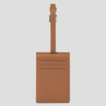 JUUN.J Mirror Card Slot Leather Charm – Brown