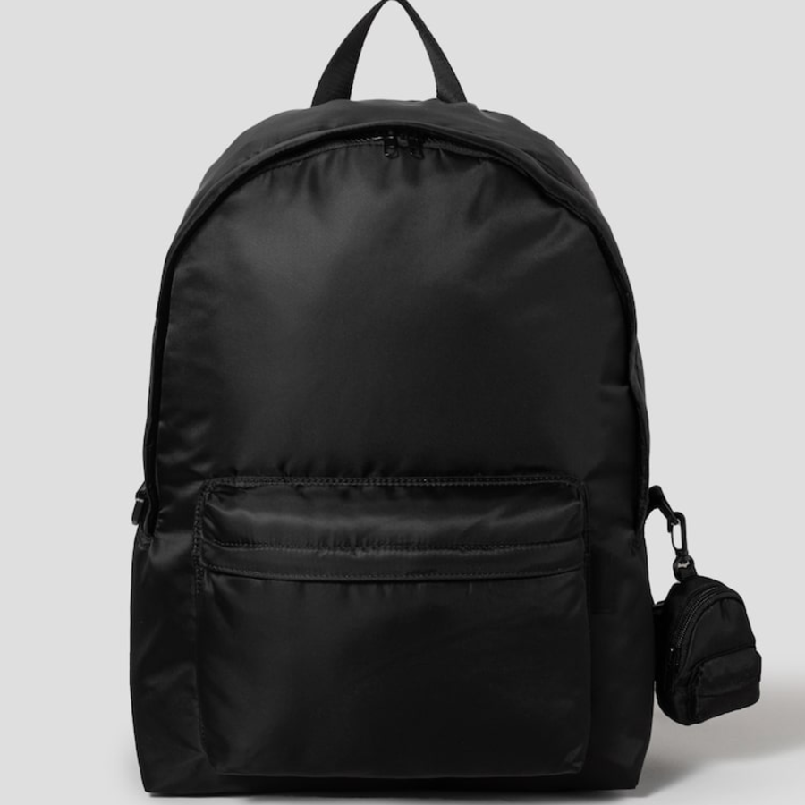 JUUN.J Mini Backpack Keyring Layered MA-1 Flight Backpack – Black