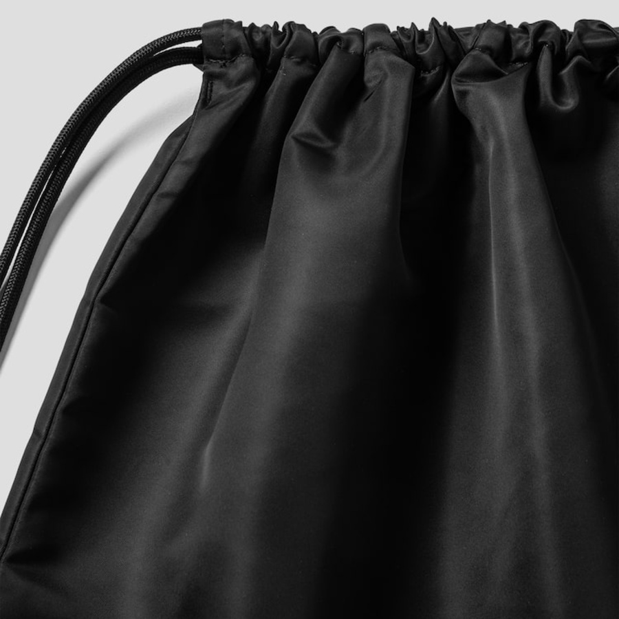 JUUN.J [Seongsu Edition] Unisex Nylon Gym Sack – Black