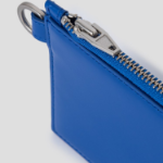 JUUN.J Leather Necklace Card Holder – Blue