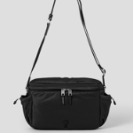 ami (Unisex) Adc Messenger Bag – Wool Gabardine Black