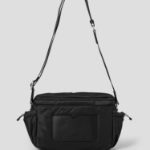 ami (Unisex) Adc Messenger Bag – Wool Gabardine Black