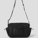 ami (Unisex) Adc Messenger Bag – Wool Gabardine Black