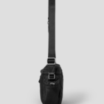 ami (Unisex) Adc Messenger Bag – Wool Gabardine Black