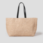 ami (Unisex) Ami Paris Rafia Tote Bag – Natural