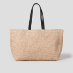 ami (Unisex) Ami Paris Rafia Tote Bag – Natural