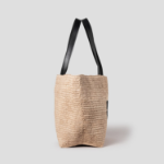 ami (Unisex) Ami Paris Rafia Tote Bag – Natural