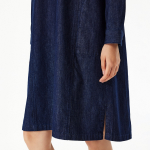 JAJU Denim Shirt Dress – Navy