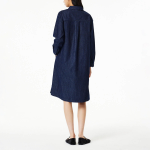 JAJU Denim Shirt Dress – Navy