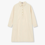 JAJU Denim Shirt Dress – Ivory