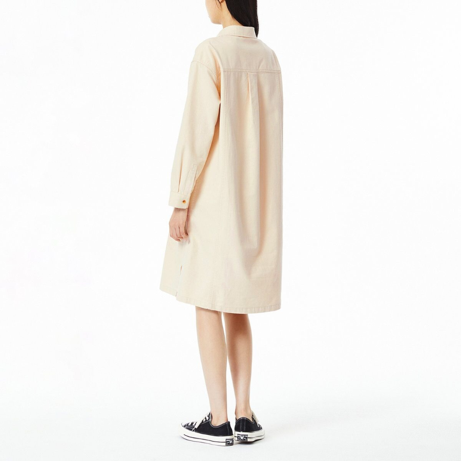 JAJU Denim Shirt Dress – Ivory