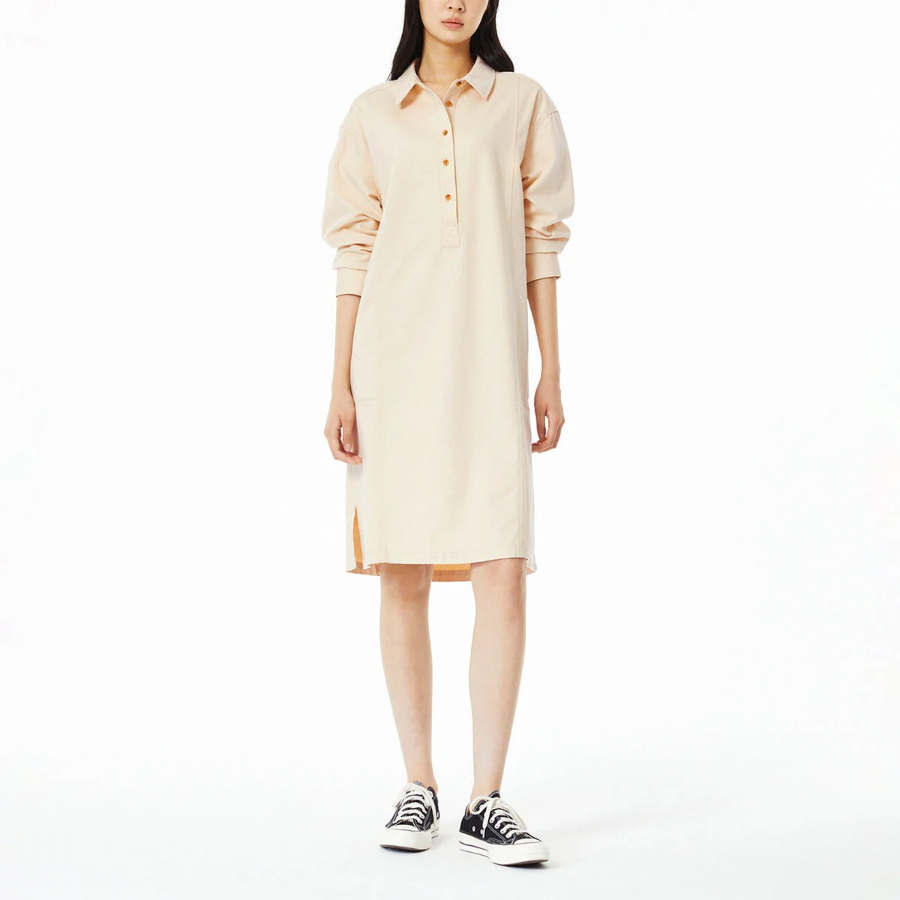 JAJU Denim Shirt Dress – Ivory