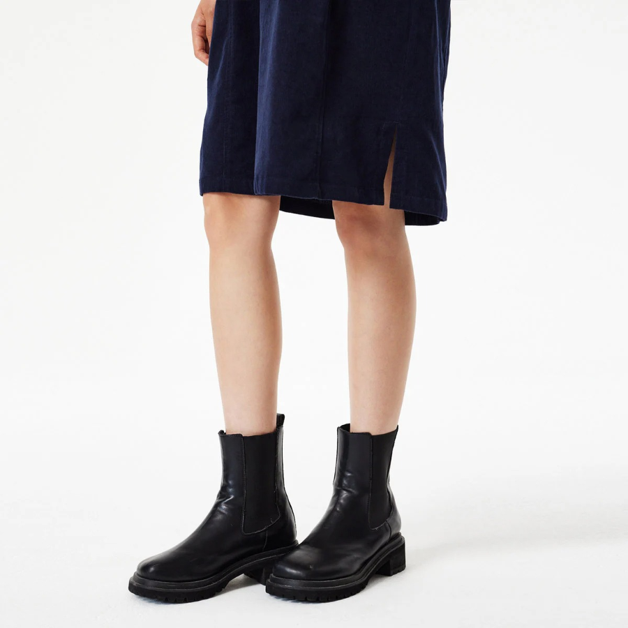 JAJU Corduroy Shirt Dress – Navy