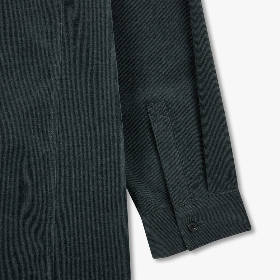 JAJU Corduroy Shirt Dress – Charcoal