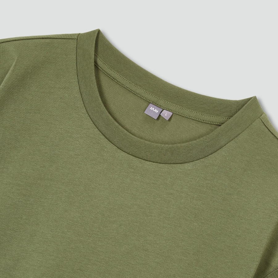 JAJU Smart Cotton Short Sleeve T-Shirt – Khaki
