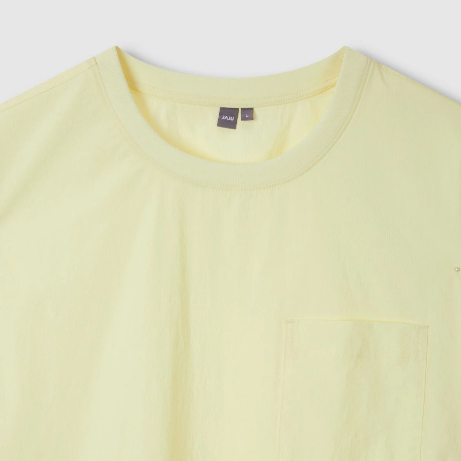 JAJU Crisp Loose Fit T-Shirt – Yellow