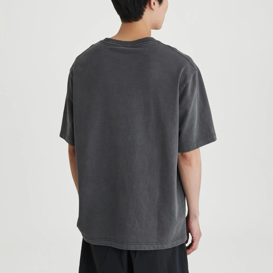 JAJU Washed Loose Fit Short Sleeve T-Shirt – Charcoal