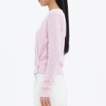 8 seconds Paper Yarn Halterneck Sleeveless Layered Cardigan — Light Pink