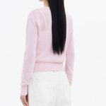 8 seconds Paper Yarn Halterneck Sleeveless Layered Cardigan — Light Pink