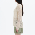 8 seconds Openwork Texture Pullover — Beige