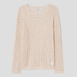 8 seconds Openwork Texture Pullover — Beige