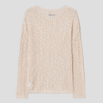 8 seconds Openwork Texture Pullover — Beige
