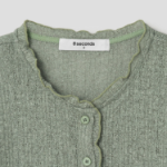 8 seconds Sheer Jersey Cardigan — Khaki