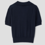 8 seconds Open Collar Short Sleeve Pullover — Navy