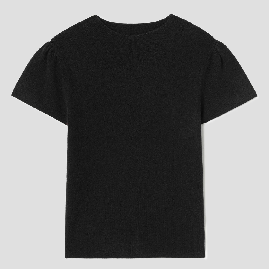 8 seconds Mock Neck Half Sleeve Pullover — Black