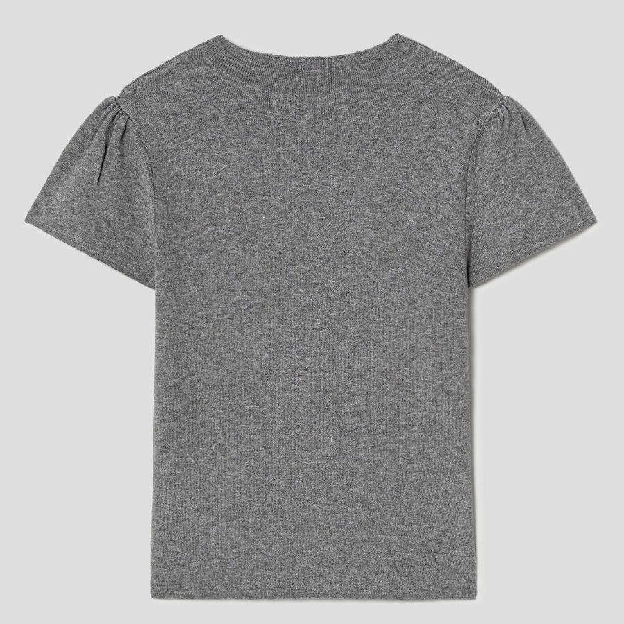 8 seconds Mock Neck Half Sleeve Pullover — Grey