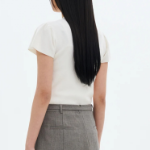 8 seconds Mock Neck Half Sleeve Pullover — Ivory