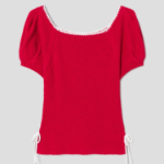 8 seconds Square Neck Pullover — Red