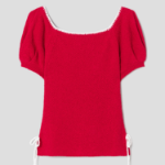 8 seconds Square Neck Pullover — Red