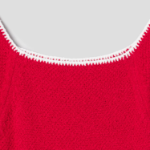 8 seconds Square Neck Pullover — Red