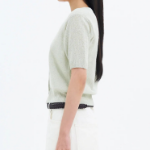 8 seconds V-neck Short Sleeve Cardigan — Light Green